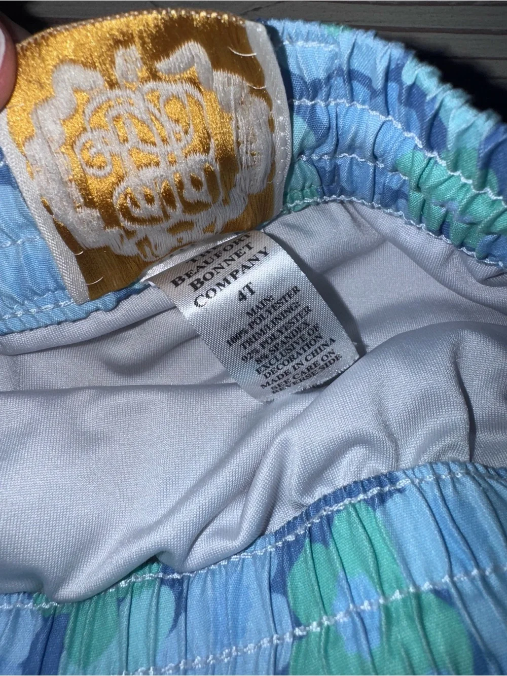 TBBC Tortola Swim Trunks in Naples Grand Garden with Beale Street Blue